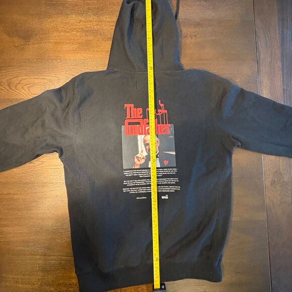 The Godfather x Shoe Palace Hoodie Mens Size Large Black Pullover Sweatshirt - Picture 9 of 13
